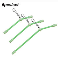 5pcs/bag Top Saltwater Barb Stable Plastic Luminous Fishing Tube Balance Brass Connector Fish Tackle