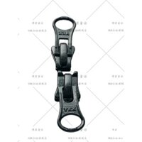 5VS Đen Số 5 Áo khoác nhựa Resin có khóa kéo, đầu khóa kéo kim loại hai đầu, phụ kiện khóa kéo YKK cho quần áo