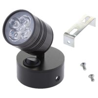 5W 12V Wall Mounted Boat LED Bedside Lamp Motorhome Spotlight Cool White - Black Shell Cool White LED