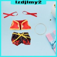 5x Búp Bê Áo Vest Và Quần Vòng Cổ Dây Buộc Tóc Accs Cho Búp Bê 15-17cm Búp Bê Bé Trai Búp Bê