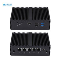 5x Intel 2.5G LAN Qotom Mini PC J4125 Quad Core 2.0 GHz Console pfsense DIY Soft Router Firewall