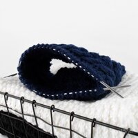 5Y "Kim/Ốc đan áo len A1P86 - Công cụ đan bằng thép không gỉ cho khăn quàng cổ và ấm cổ sử dụng tại nhà