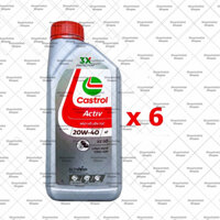 6-10 Bình Dầu nhớt xe số & xe côn tay Castrol Activ 20w40 Thế hệ mới 1L