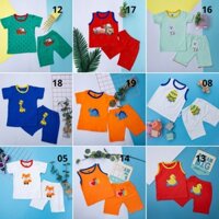 [6-14kg] Set 2 bộ lửng cotton bé trai Dobi
