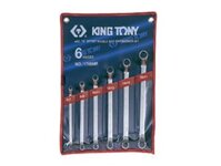 6-17mm Bộ cờ lê hai đầu vòng 6 cái hệ mét Kingtony 1706MR