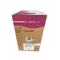 6-219590-2 : Cáp U/UTP, Cat.5e, 4 đôi, CM, 24 AWG, Solid, màu trắng, 305m