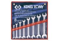 6-22mm bộ hai đầu miệng 8 cái hệ mét Kingtony 1108MR