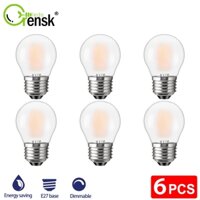 6 / 25 Chiếc G45 Dimable Milky Led Bóng Đèn Quả Cầu Edison Đèn Led 4W E27 220V Bóng Trắng Ấm Dây Bóng Đèn Cho Chiếu Sáng Trong Nhà Và Ngoài Trời, Trang Trí Nhà Cửa, Bóng Đèn Thay Thế