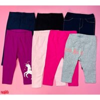 [6-38kg] Set 3 Quần Legging GAP Màu Trơn Bé Gái - Màu Trơn ( Combo màu ngẫu nhiên )