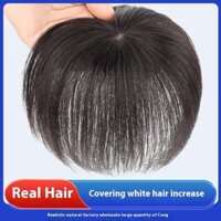 6 * 6cm 100% Tóc Con Người Màu Đen Và Nâu Đậm Tóc Topper Tóc Thay Thế Tóc Trắng Thoáng Khí Và Nhẹ Tóc Giả Tăng Khối Lượng Tóc Cho Nữ