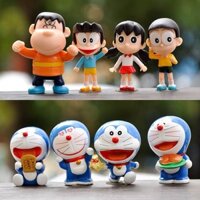 [6-8CM] SET 8 CHIBI DORAEMON NOBITA CHAIEN XEKO XUKA  SƯU TẦM TRANG TRÍ DECOR BỘ QUÀ TẶNG LIGHT STORE MOHINH