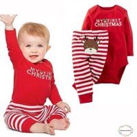 6-9m Bodysuit / Sleepsuit bộ áo liền quần kèm vớ cho bé từ 7-9kg