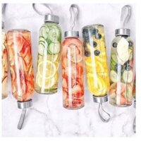 6 Bình thủy tinh trong suốt 500ml dây xách