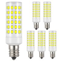 6 Bóng đèn LED 10W E12, 85-265V, tương đương với bóng đèn halogen 80W, bóng đèn LED E12 không nhấp nháy, được sử dụng cho tủ cơ bản, đèn bàn, đèn chiếu sáng trong nhà