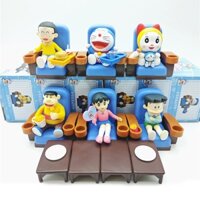 6 Cái / bộ 5cm Anime Doremon Nobita Nobi Minamoto Shizuka Goda Takeshi Honekawa Suneo Dorami Phiên Bản Rạp Hát Xem Phim PVC Nhân Vật Hành Động Mô Hình Đồ Chơi Búp Bê