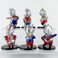 6 Cái / bộ 7-10cm Anime Nhật Bản Tokusatsu Ultraman Q Phiên Bản Mỡ Tiga Zero Gaia Dyna Belial Orb PVC Nhân Vật Hành Động Mô Hình Đồ Chơi Búp Bê Quà Tặng