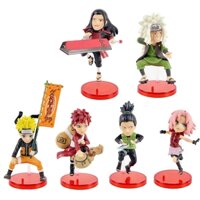6 Cái / bộ 7-10cm Naruto Anime Hình Haruno Sakura Uzumaki Naruto Gaara Jiraiya Nara Shikamaru Senju Hashirama Q Phiên Bản PVC Nhân Vật Hành Động Mô Hình Đồ Chơi Búp Bê