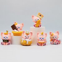 6 Cái / bộ 7cm Anime Hoạt Hình LinaBell Kẹo Đồ Chơi Fox Gourmet Lina Bell Bánh Sô Cô La Macaron Bánh Mì Q Phiên Bản PVC Nhân Vật Hành Động Mô Hình Đồ Chơi Búp Bê
