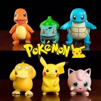6 Cái / bộ Pokemon Bánh Topper Anime Hình Pikachu Đảng H Đồ Trang Trí Xe Đồ Trang Trí Bé Trai Trẻ Em Quà Tặng