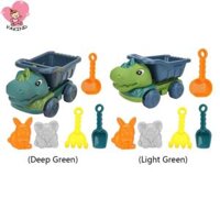 6 cái Khủng long đồ chơi bãi biển mùa hè với xe ben cát khuôn mẫu bộ bay đồ chơi cát sandbox đồ chơi cho trẻ em bé trai bé gái