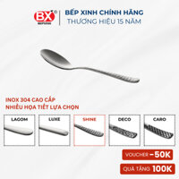 6 cái - Muỗng cà phê Inox 304 cao cấp, nhiều họa tiết lựa chọn, cán ngắn, muỗng dày dặn, cầm chắc tay, Bếp Xinh