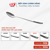 6 cái - Muỗng cà phê Inox 304 cao cấp, cán dài, nhiều họa tiết lựa chọn, muỗng dày dặn, cầm chắc tay, Bếp Xinh
