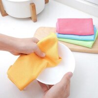 6 Cái Streak Free Nanoscale Microfiber Cá Cân Vải Làm Sạch Khăn Đánh Bóng Cho Cửa Sổ Gương Bát Thủy Tinh Món Ăn Dụng Cụ Nhà Bếp