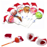 6 Cái Trang Trí Dễ Thương Trẻ Tiệc Lễ Hội Nón Bé Topper Bọc Giáng Sinh Lollipop Bao