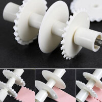 6 Cái/bộ Hoa Biên Giới Fondant Ribbon Con Lăn Máy Cắt Bánh Cutter Đường Trang Trí Bánh Ren Khuôn Embosser Bột Tự Làm Công Cụ Cắt