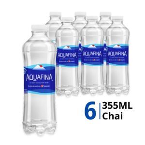 6 chai nước tinh khiết Aquafina 355ml