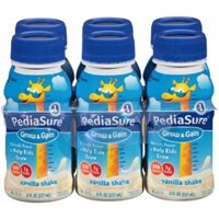 6 chai sữa nước PEDIASURE hương Vanila 237 ml