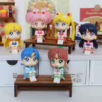 6 Chiếc 7cm-8cm Anime Thủy Thủ Mặt Trăng Hino Rei Phụ Kiện Xe Hơi Bộ Sưu Tập Búp Bê PVC Thủy Thủ Sao Mộc Sao Kim Nhân Vật Đồ Chơi Trẻ Em Quà Tặng