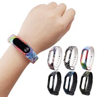 6 chiếc Các Loại Màu Sắc Silicon Thời Trang Dây Đeo Thay Thế Dây Đeo Vòng Tay Thông Minh Dây Phụ Kiện Xiaomi Xiao Mi MIBAND Mi Band 2