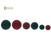 6 Chiếc Gắn Mái Vòm Chà Nhám Cây Lau Miếng Lót Sợi Nylon Bánh Xe Cho Gỗ Kim Loại 180 320 Grit