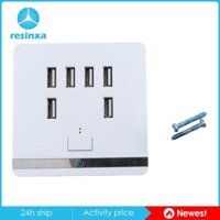 6 Cổng USB 3.4A Tường Ổ Cắm Điện Tường Sạc Ổ Cắm Điện Bộ Chuyển Đổi Mặt Ổ Cắm Tấm Bảng Để Sạc