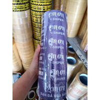 6 cuộn băng keo màu TÍM in chữ CẢM ƠN, quay video trước khi mở hàng