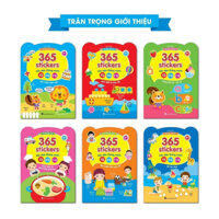 6 Cuốn Bóc dán thông minh 365 stickers IQ EQ CQ