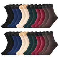 6 Đôi / lốc Nữ / Nam Mùa Đông Tất Lông Cừu Mềm Tuyết Sàn Ấm Làm Dày Tất Giữ Nhiệt Cashmere Len Nylon Da Liền Mạch Nhung Giày Tất SM110