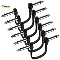 6 Gói Cáp Miếng Dán Đàn Guitar 6 Inch, Cáp Bàn Đạp Đàn Guitar Góc Phải Cáp Miếng Dán Phẳng