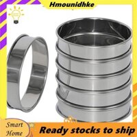 6 Gói Nhẫn Muffin Anh Cán Đôi 4 Inch, Nhẫn Crumpet Inox, Nhẫn Tart, Tròn