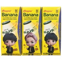 (6 hộp  1 lốc ) Sữa tiệt trùng Binggrae vị chuối ,hộp 200ml