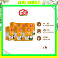 6 Hộp Nước Cốt Dừa Tươi Mom Cooks Cocoxim 200ml,Chefs Choice-TUH