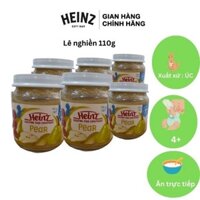 6 Hũ Dinh Dưỡng Đóng Lọ Lê Nghiền HEINZ 110g (Date 08/08/2024)