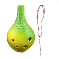 6 Lỗ Gốm Ocarina Alto C Nhạc Cụ Phong Cách Đầy Sao Đơn Giản Có Dây Buộc Điểm Âm Nhạc Cho Người Yêu Và Người Học Nhạc