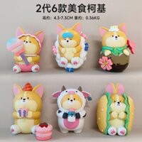 6 Loại Gourmet Corgi Dễ Thương Burger Puppy Lollipop Bò Hoa Anh Đào Món Tráng Miệng Cho Chó Đồ Trang Trí Đồ Chơi Hộp Bí Ẩn Búp Bê 25.3.12