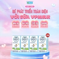 [6 Lốc 110ml] Sữa Tiệt Trùng VPMilk Grow+ Ít Đường