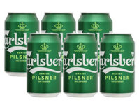 6 lon bia Carlsberg Danish Pilsner lon 330ml