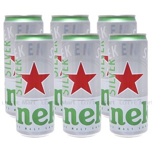 6 lon bia Heineken Silver 330ml