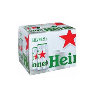 6 lon bia Heineken Silver 330ml