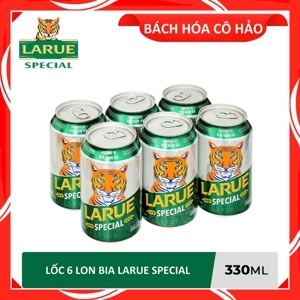 6 lon bia Larue Special 330ml